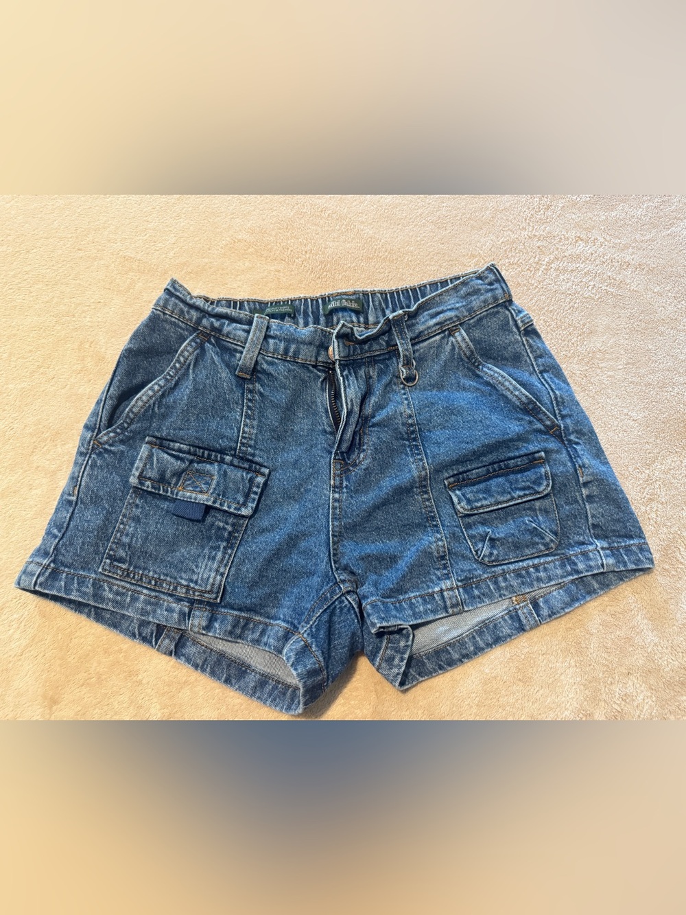 wild fable Dark Blue Denim Cargo Shorts